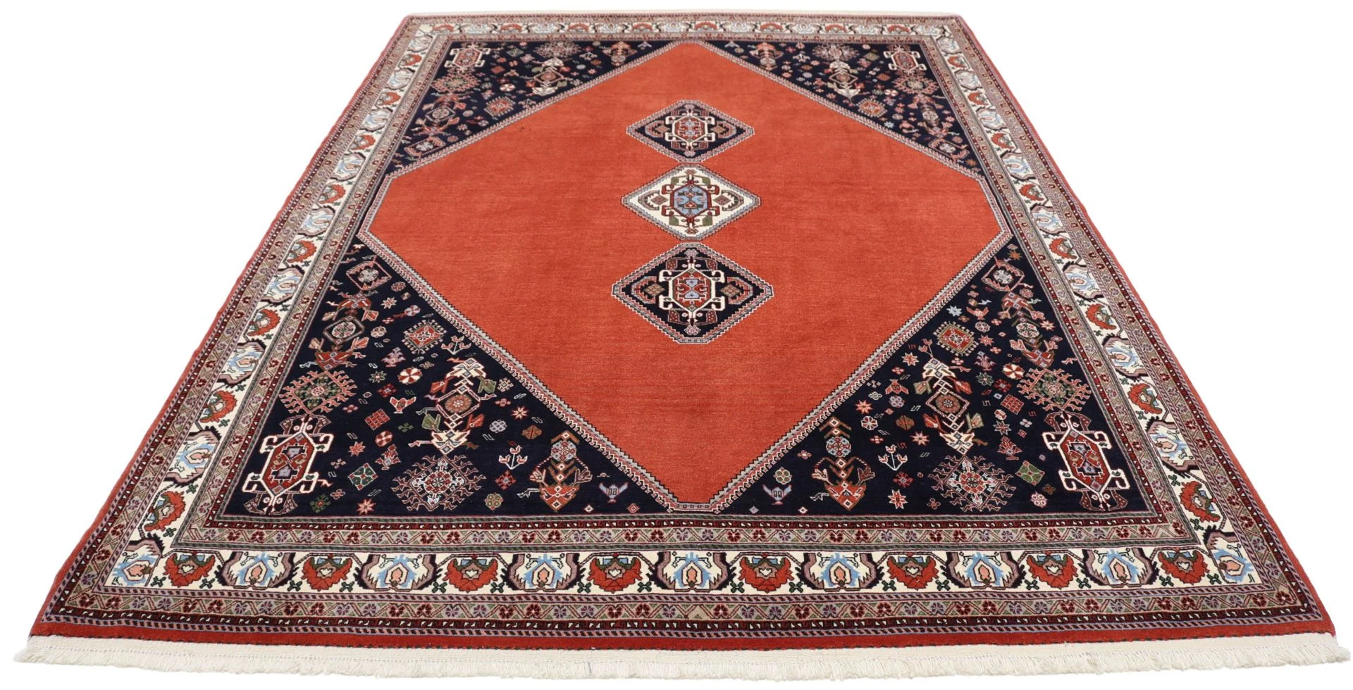 Alternative view of Hand-Knotted Qashqai Persian Rug, 173 × 250 cm, Wool