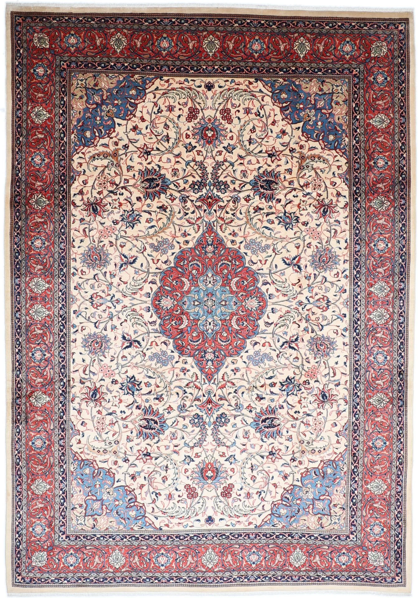 Wool Sarouk Persian Rug 265 × 378 cm, hand-knotted