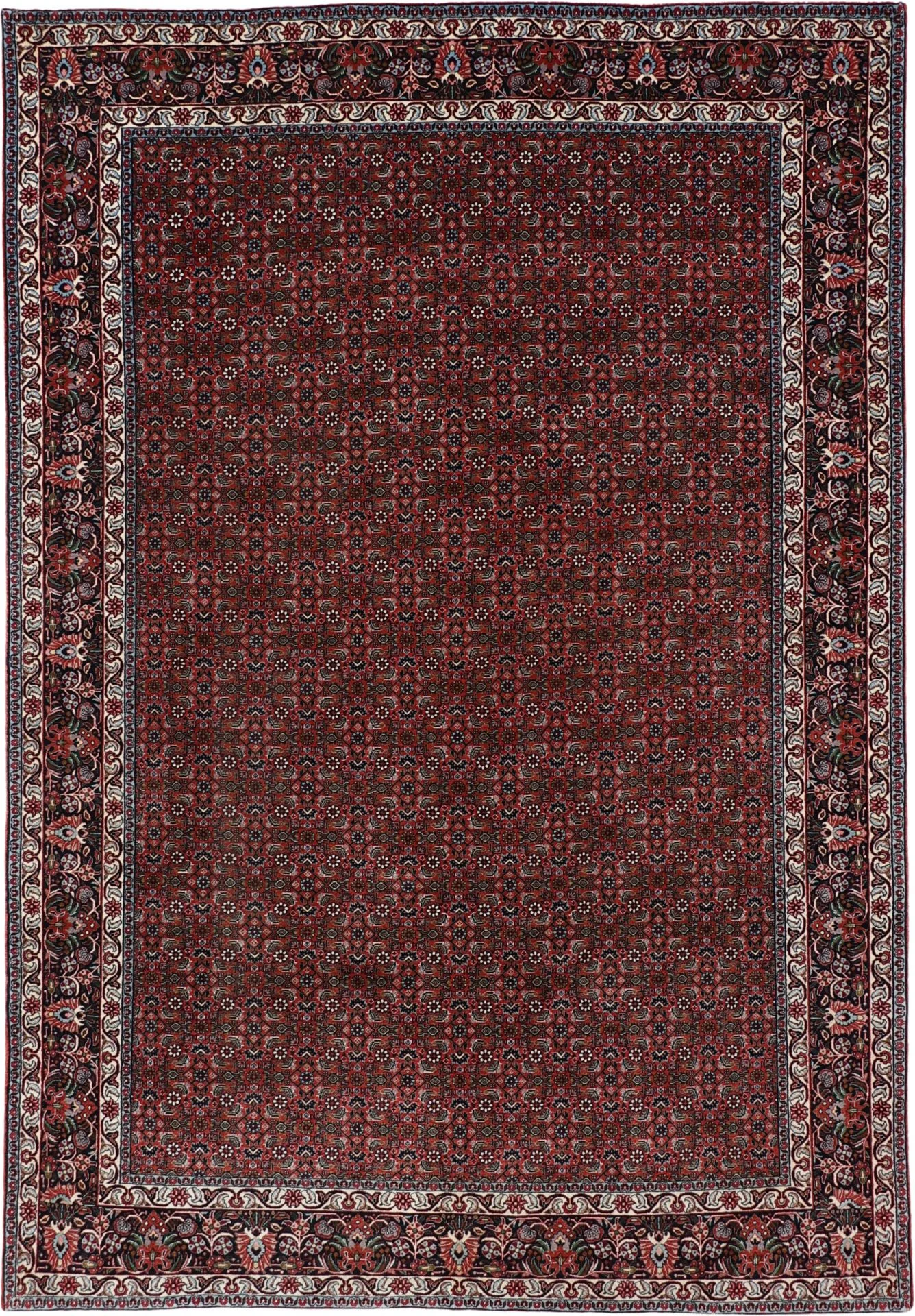 Wool Bijar Persian Rug 206 × 298 cm, hand-knotted