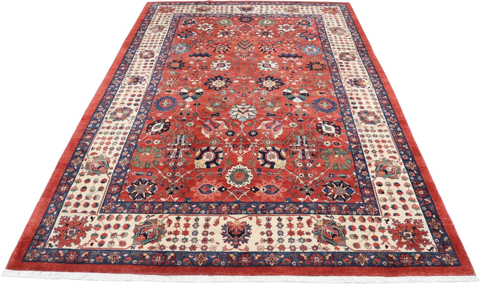 Alternative view of Heriz Persian Rug 213 × 318 cm in Wool, hand-knotted