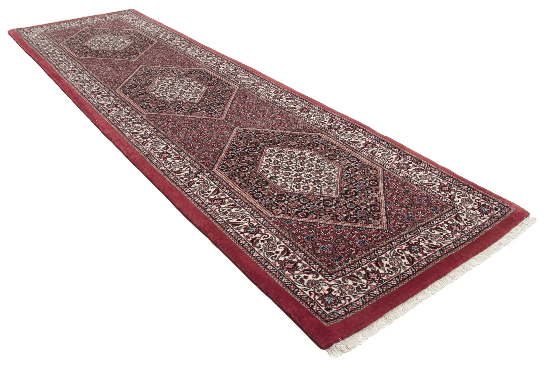 Alternative view of Bijar Persian Rug 83 × 291 cm in Wool & Silk, hand-knotted