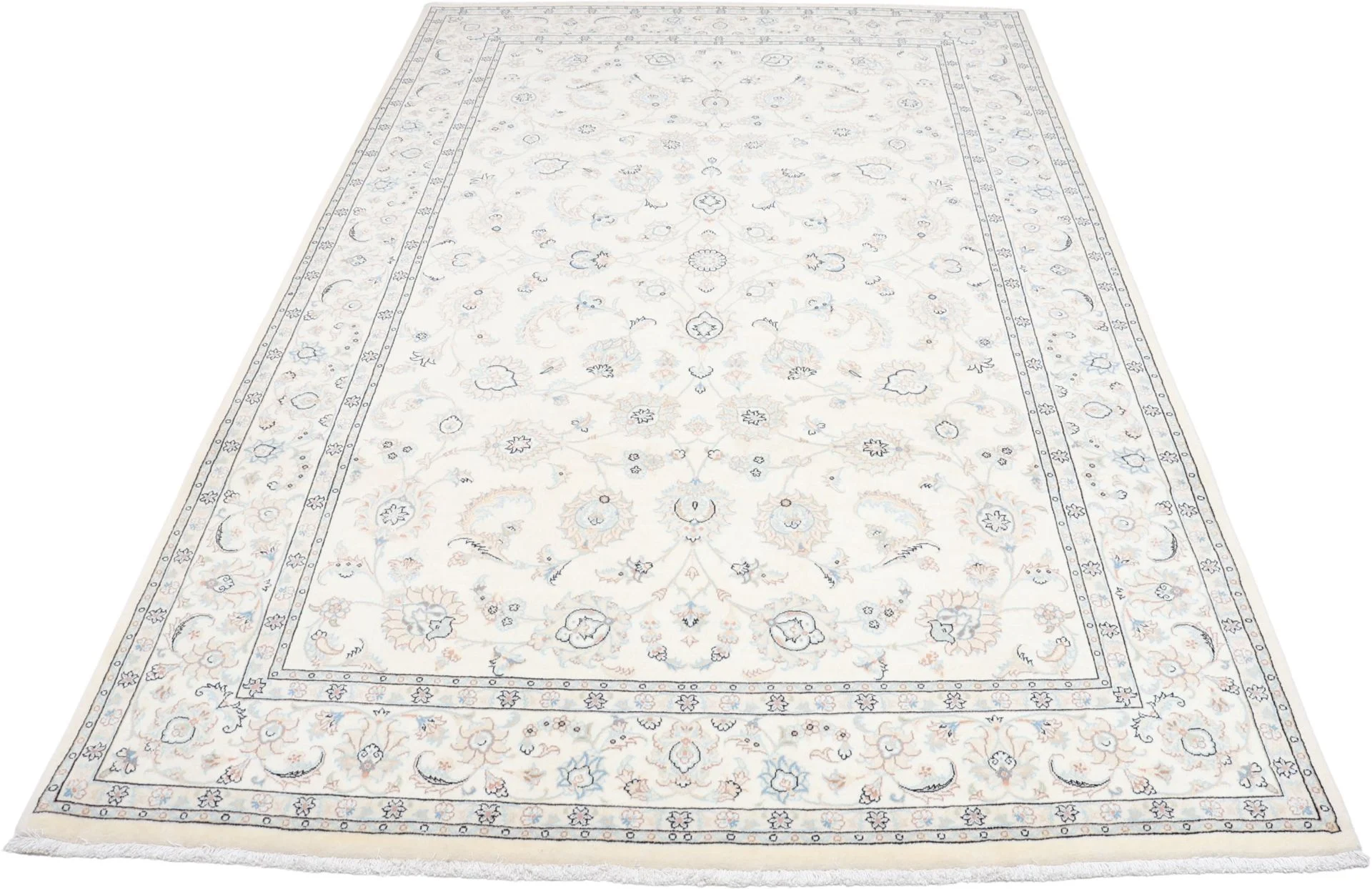Alternative view of Hand-Knotted Nain Persian Rug, 200 × 307 cm, Wool