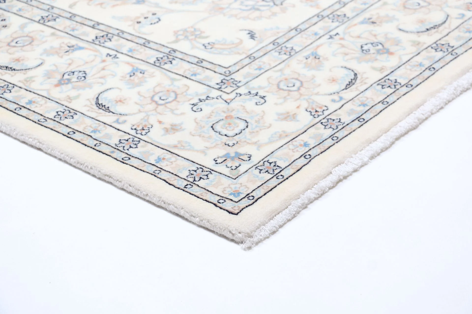 Hand-Knotted Nain Persian Rug, 200 × 307 cm, Wool - Image 6