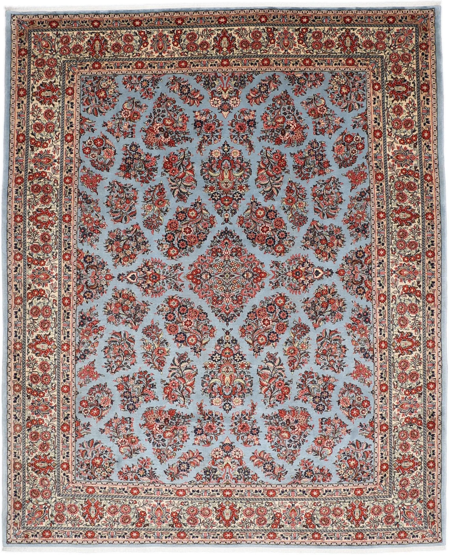 Sarouk Persian Rug 274 × 337 cm in Wool, hand-knotted