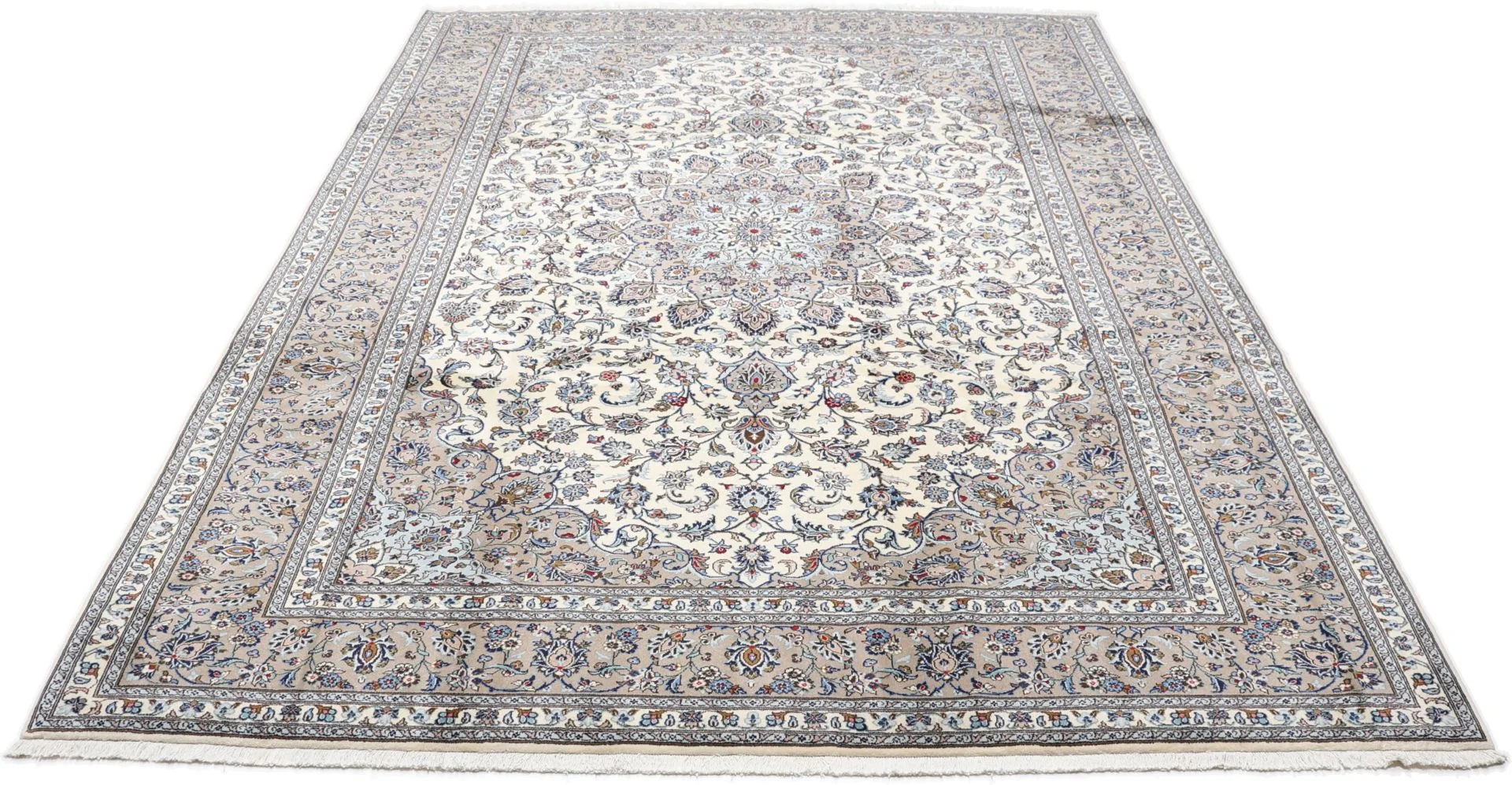 Alternative view of Hand-Knotted Kashan Persian Rug, 252 × 348 cm, Wool