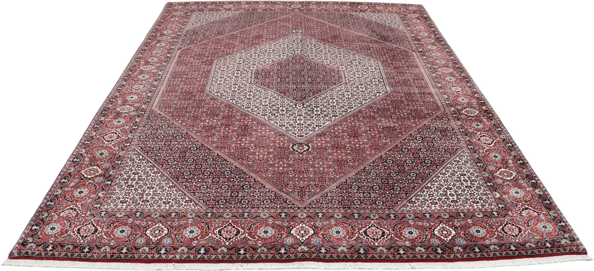Alternative view of Hand-Knotted Bijar Persian Rug, 254 × 348 cm, Wool