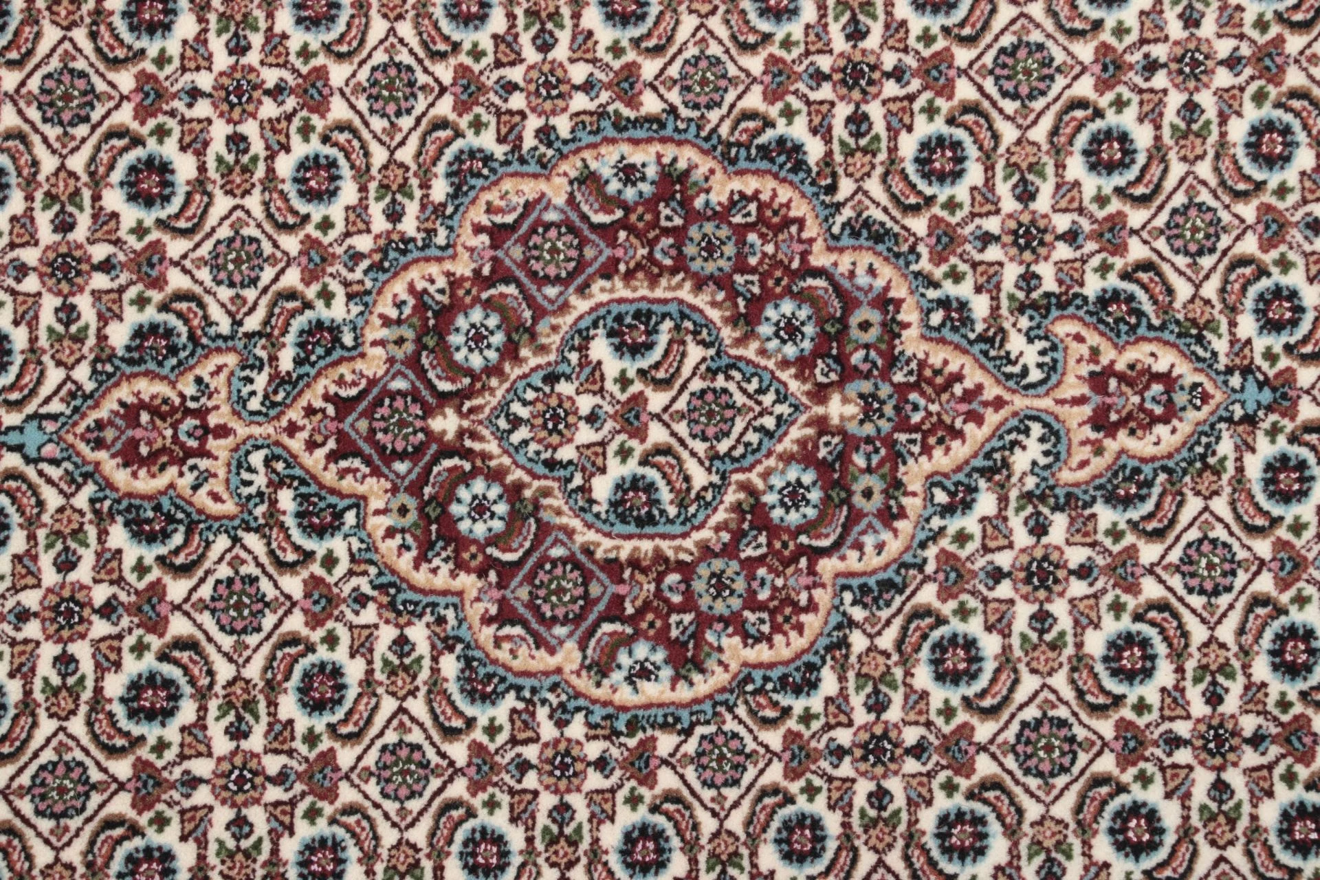 Hand-Knotted Moud Persian Rug, 85 × 295 cm, Wool - Image 3