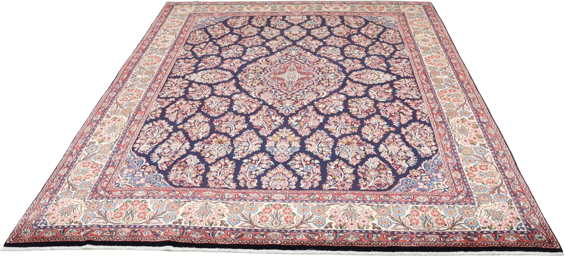 Alternative view of Hand-Knotted Sarouk Persian Rug, 240 × 313 cm, Wool