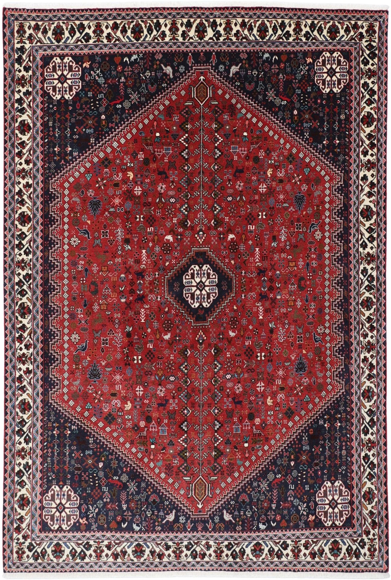 Persian Rug 168 × 247 cm in Wool, hand-knotted