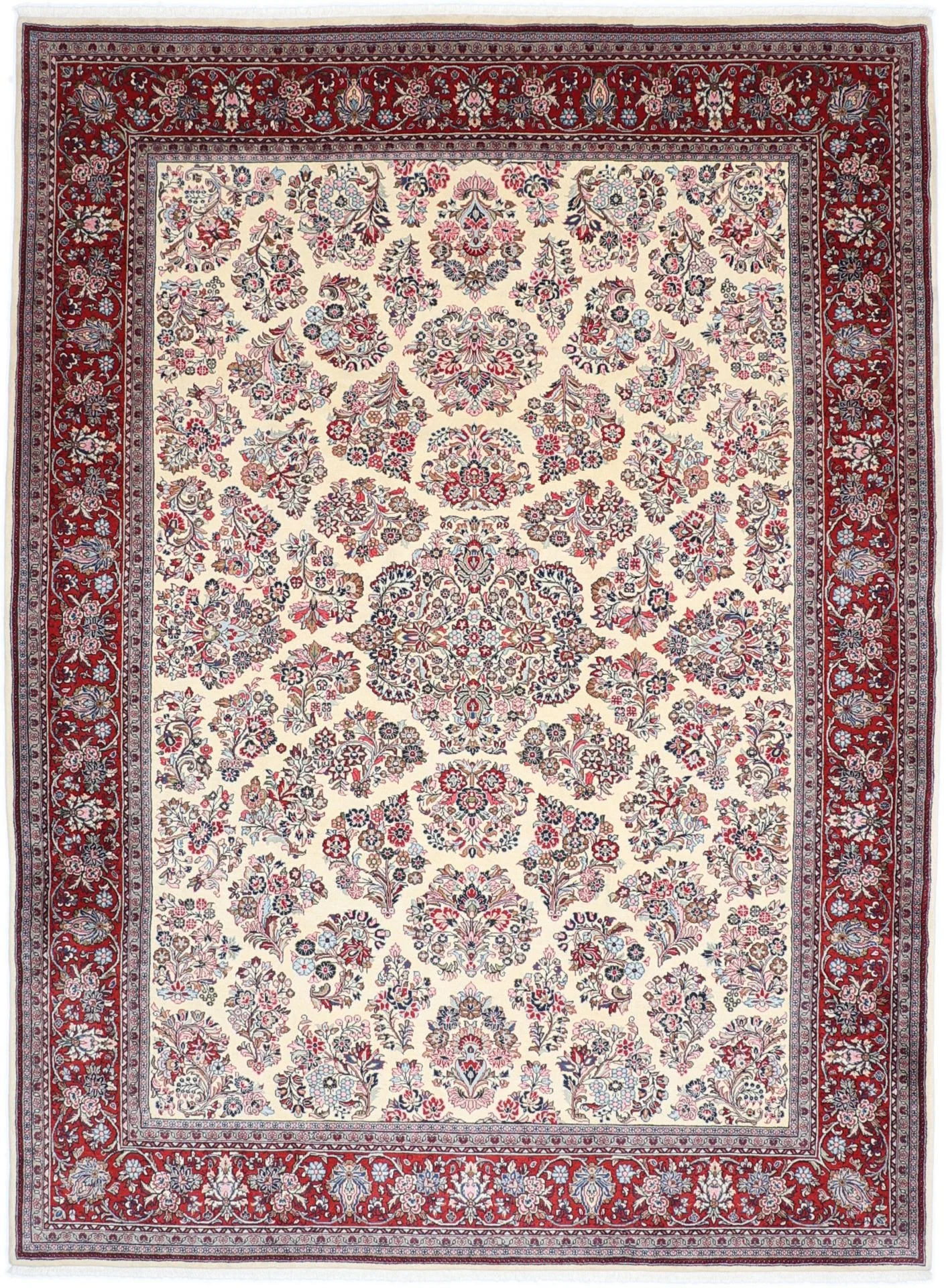 Hand-Knotted Sarouk Persian Rug, 250 × 340 cm, Wool