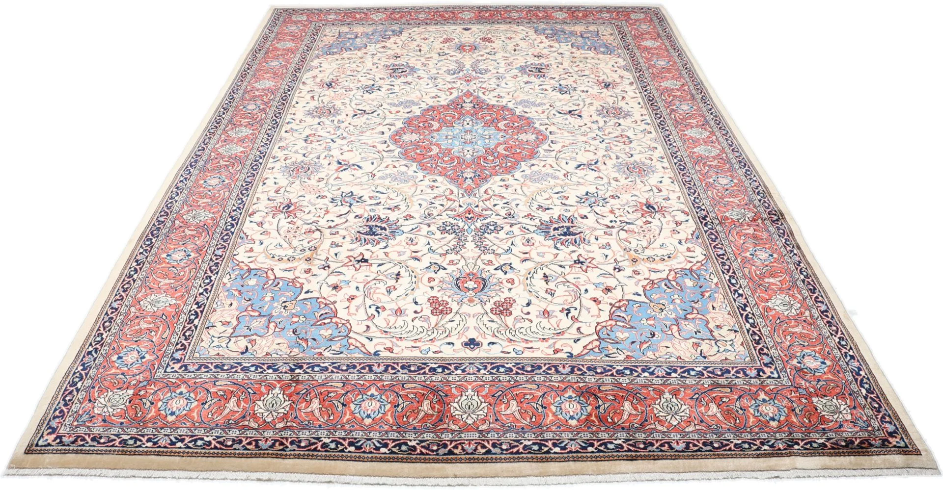 Alternative view of Wool Sarouk Persian Rug 265 × 378 cm, hand-knotted
