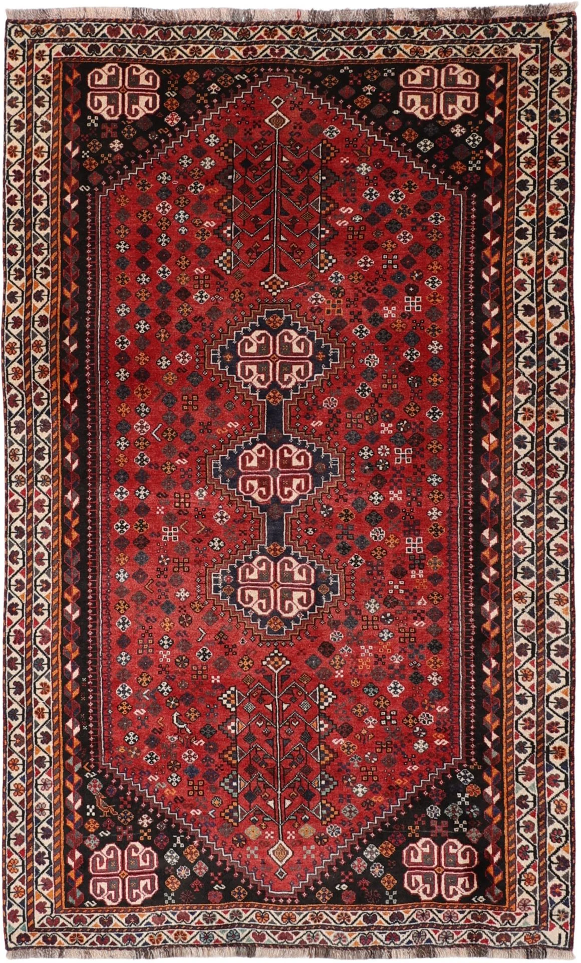 Hand-Knotted Qashqai Persian Rug, 160 × 260 cm, Wool