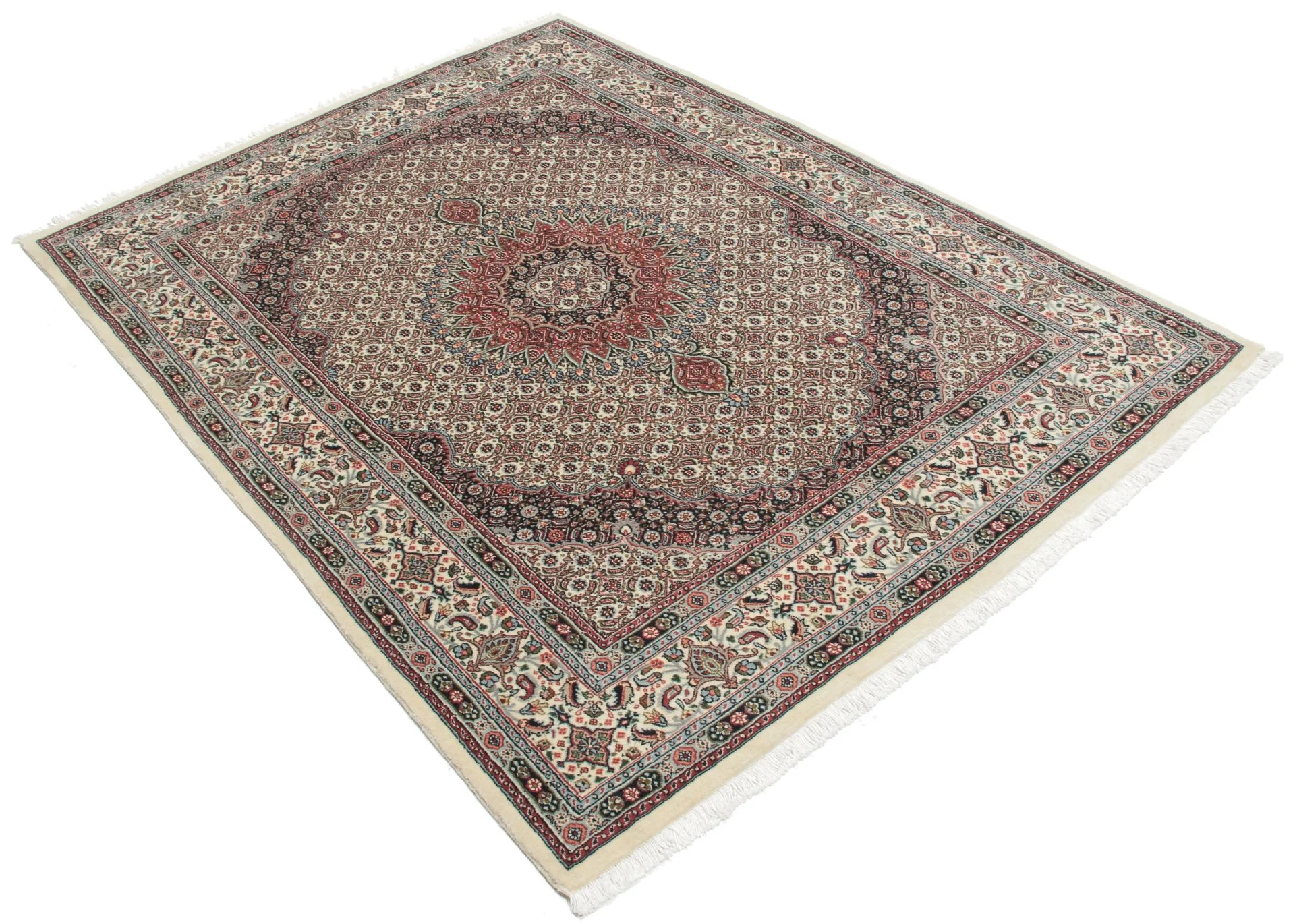 Alternative view of Wool Moud Persian Rug 150 × 205 cm, hand-knotted
