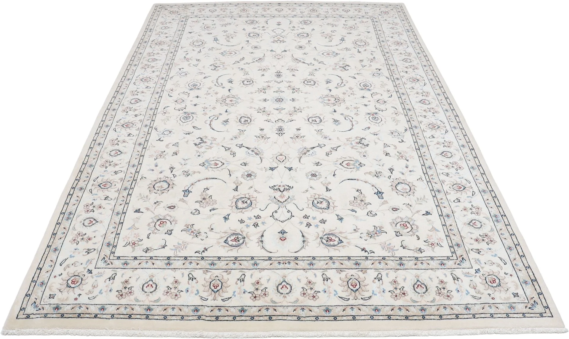 Alternative view of Hand-Knotted Nain Persian Rug, 200 × 296 cm, Wool