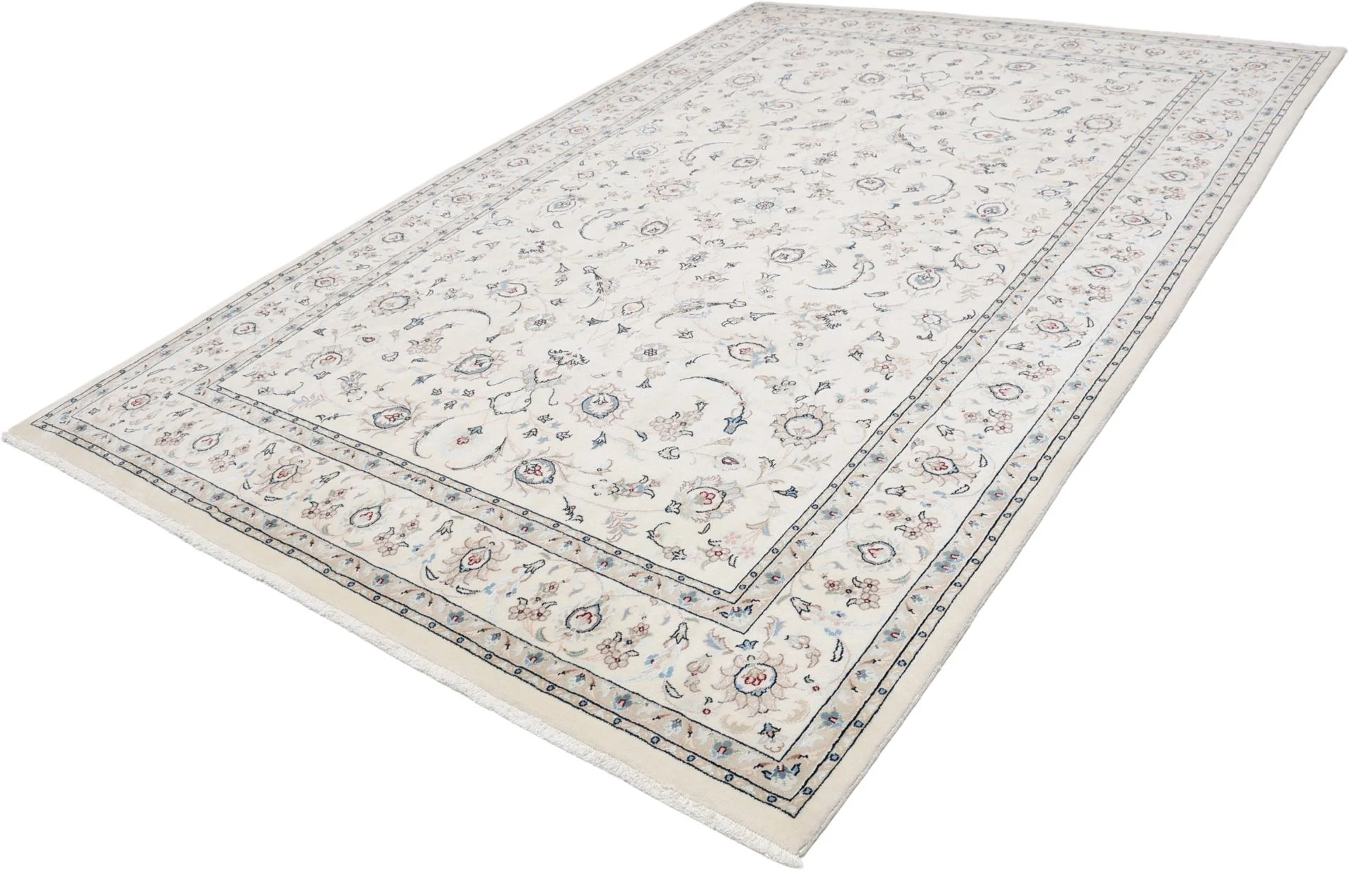 Hand-Knotted Nain Persian Rug, 200 × 296 cm, Wool - Image 3
