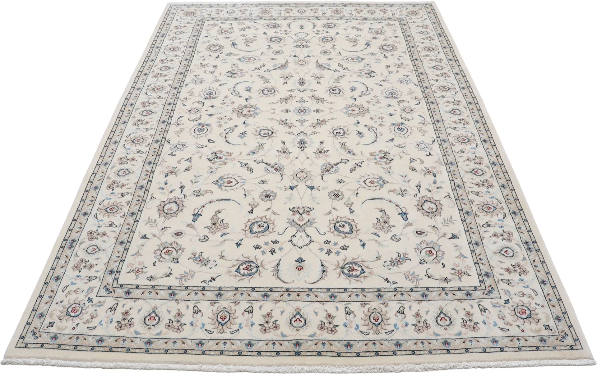 Hand-Knotted Nain Persian Rug, 200 × 296 cm, Wool - Image 7