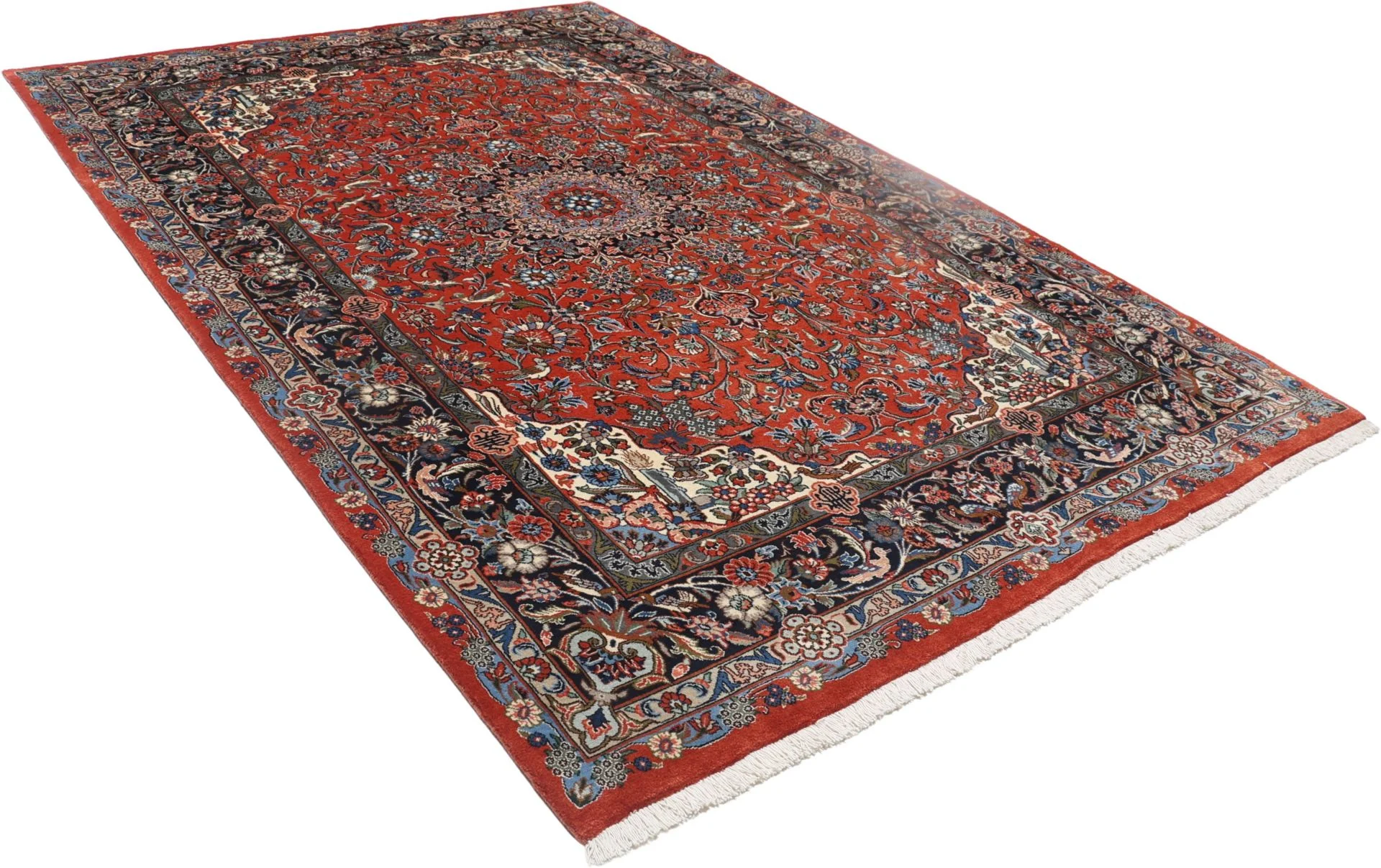 Hand-Knotted Sarouk Persian Rug, 202 × 298 cm, Wool - Image 4