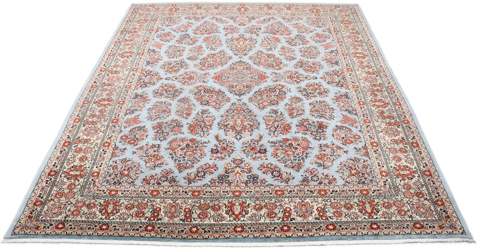 Alternative view of Sarouk Persian Rug 274 × 337 cm in Wool, hand-knotted