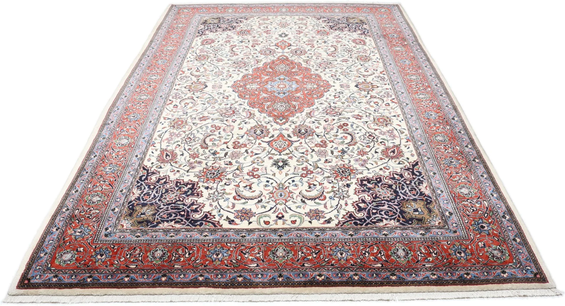 Alternative view of Hand-Knotted Sarouk Persian Rug, 220 × 327 cm, Wool