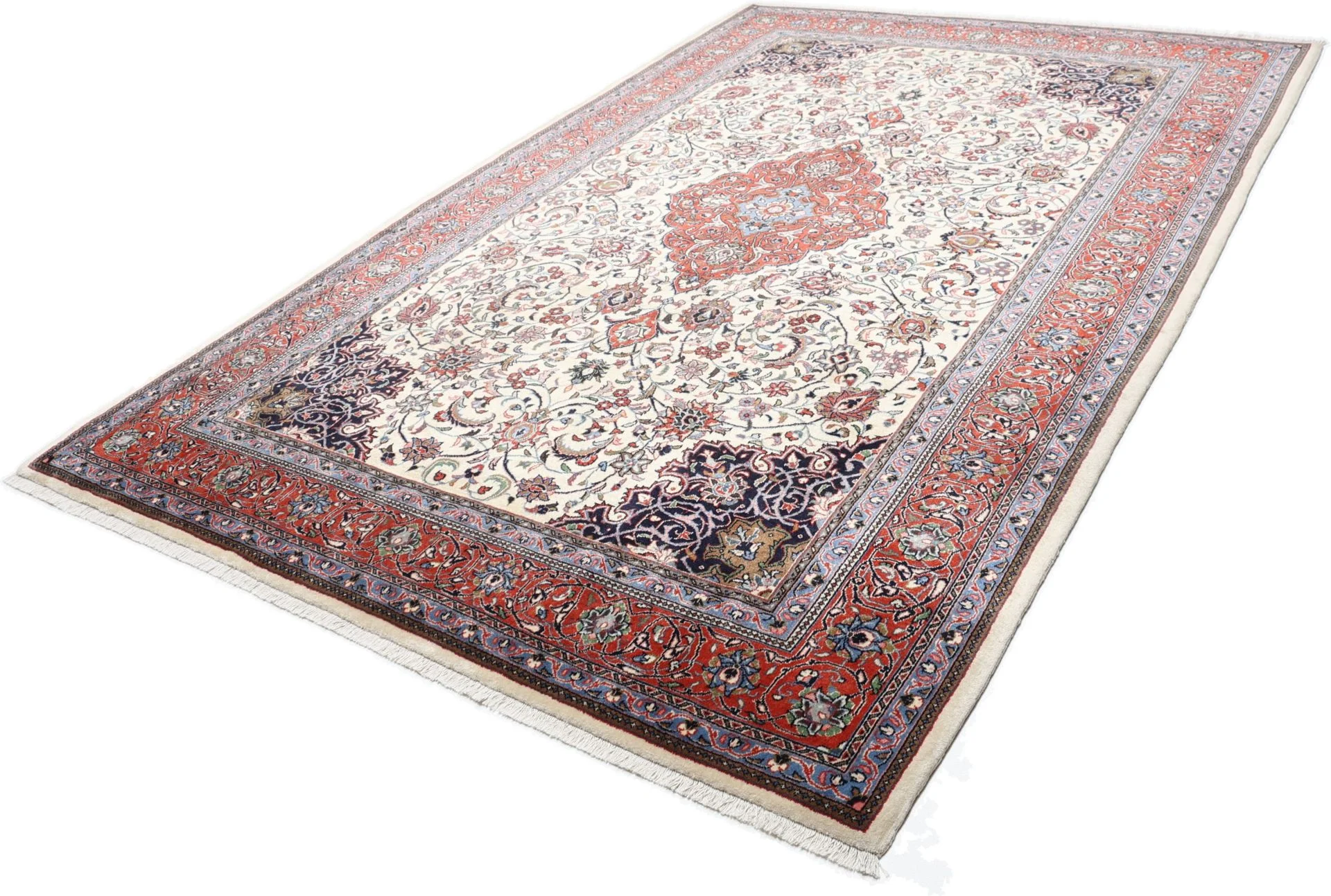 Hand-Knotted Sarouk Persian Rug, 220 × 327 cm, Wool - Image 3