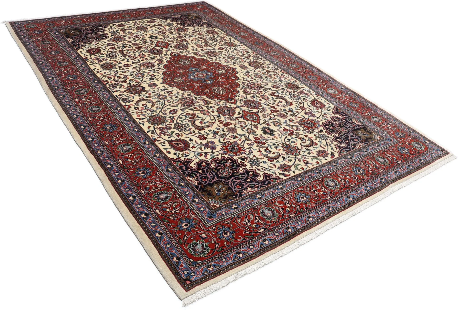 Hand-Knotted Sarouk Persian Rug, 220 × 327 cm, Wool - Image 4