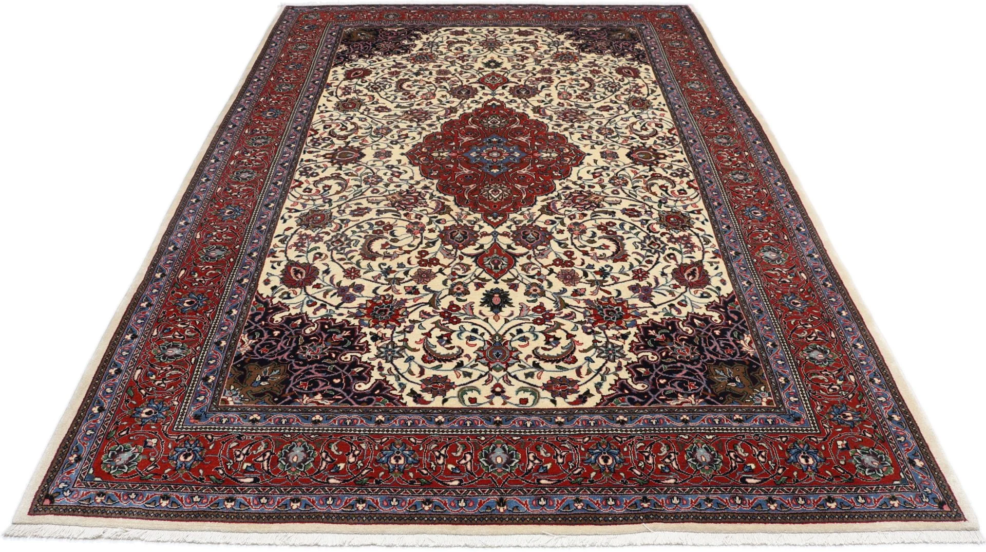 Hand-Knotted Sarouk Persian Rug, 220 × 327 cm, Wool - Image 5