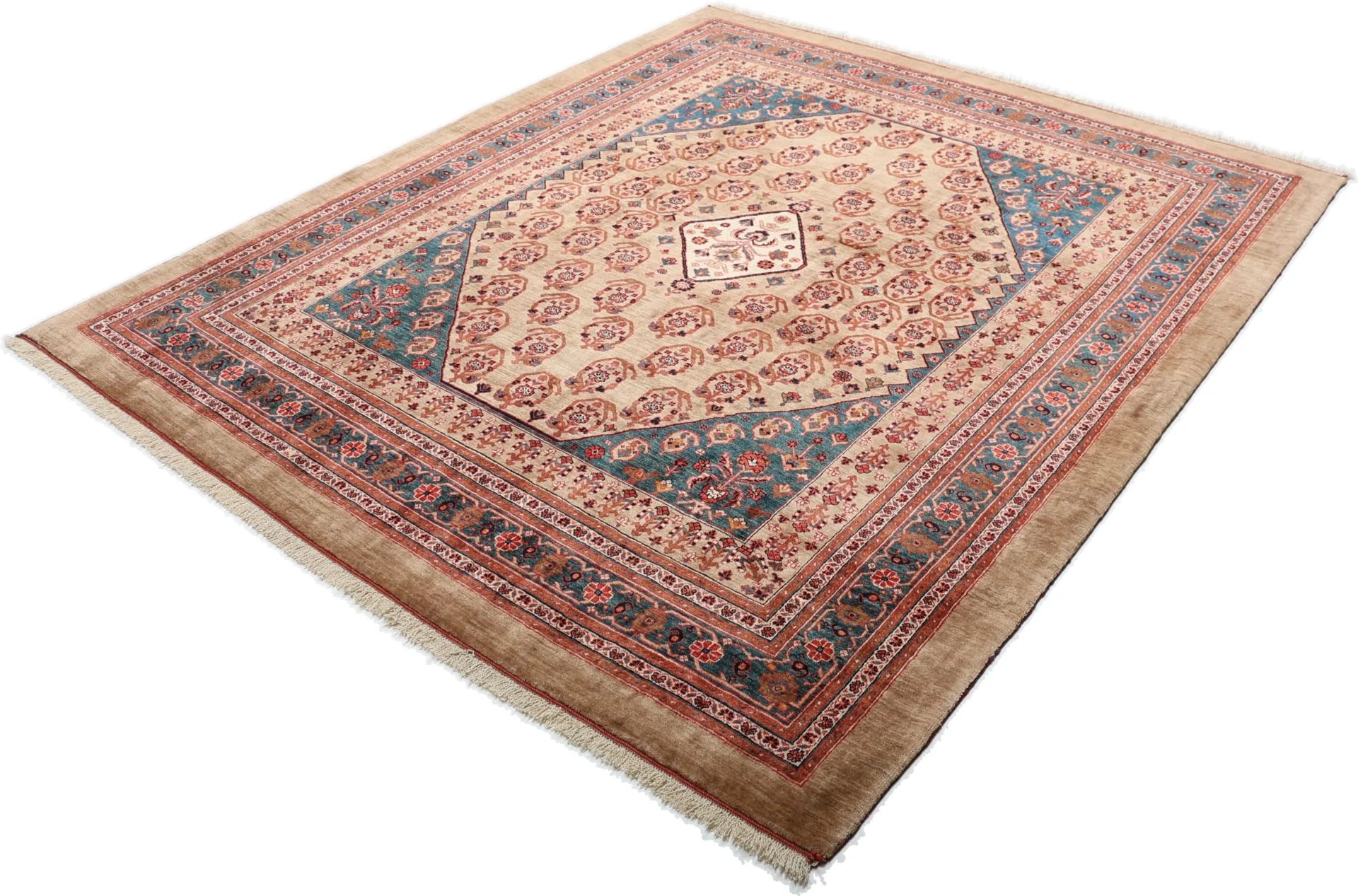 Hand-Knotted Qashqai Persian Rug, 209 × 241 cm, Wool - Image 3