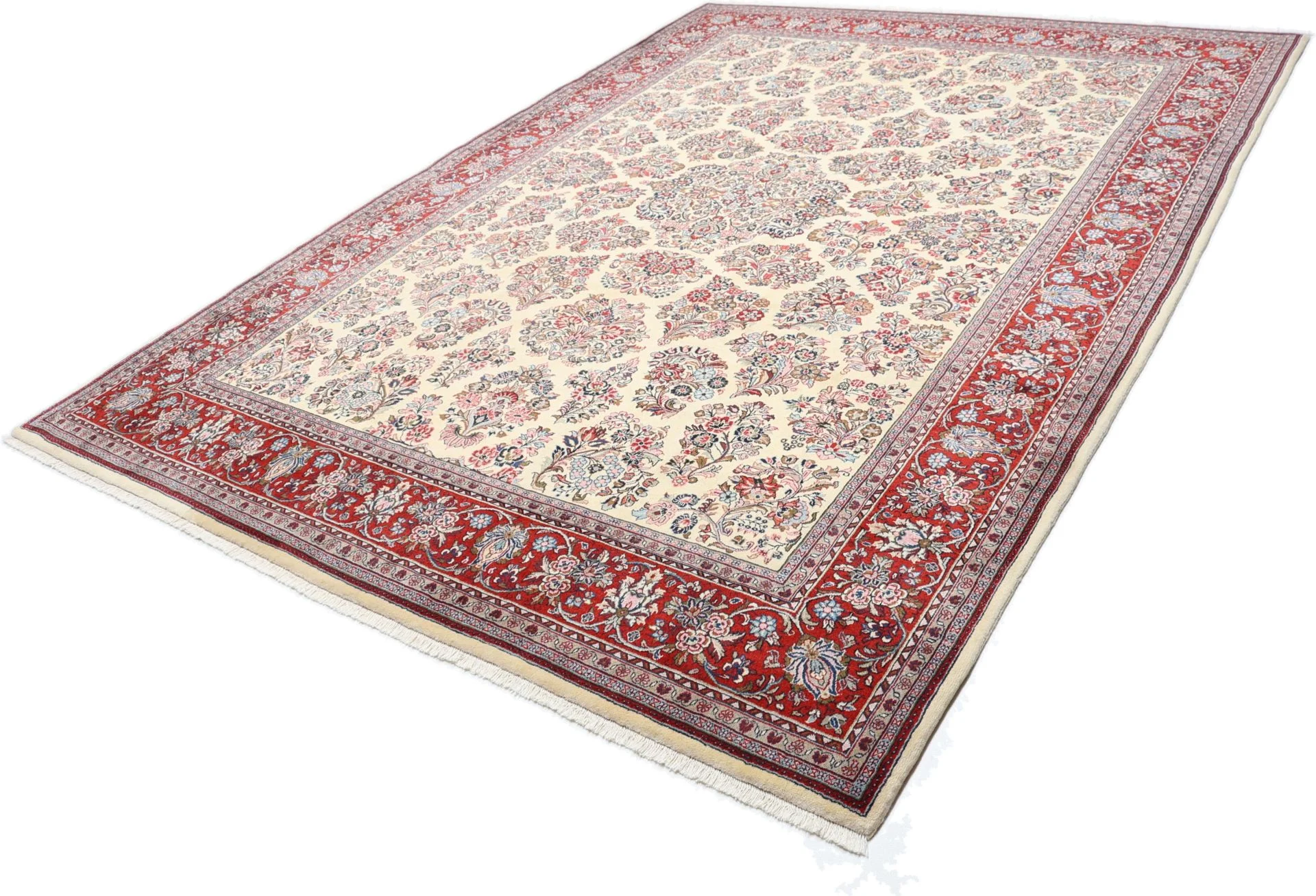 Hand-Knotted Sarouk Persian Rug, 250 × 340 cm, Wool - Image 3