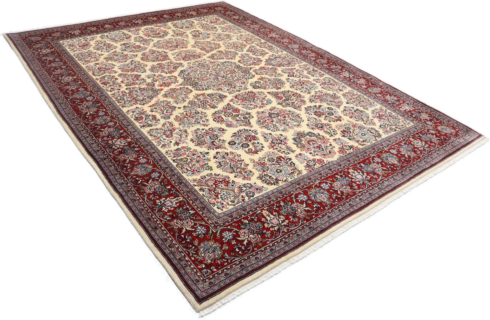 Hand-Knotted Sarouk Persian Rug, 250 × 340 cm, Wool - Image 4