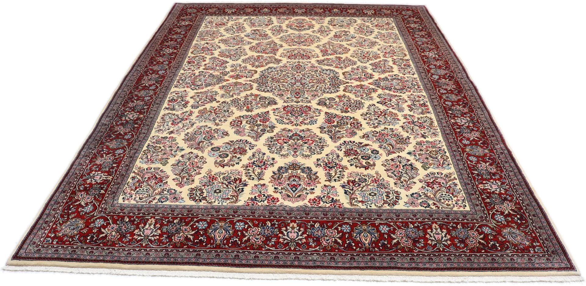 Hand-Knotted Sarouk Persian Rug, 250 × 340 cm, Wool - Image 5