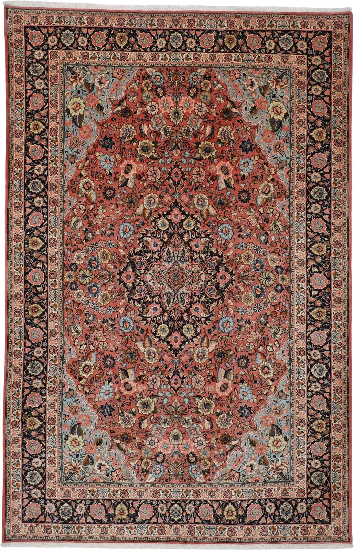 Hand-Knotted Sarouk Persian Rug, 210 × 320 cm, Wool