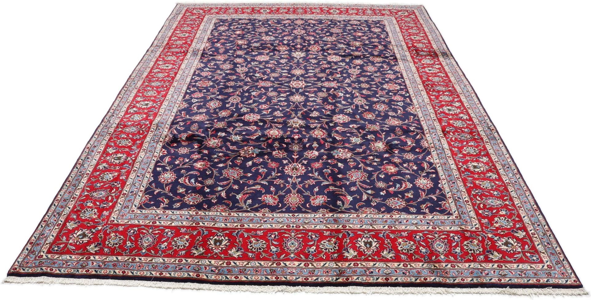 Alternative view of Wool Kashan Persian Rug 246 × 345 cm, hand-knotted