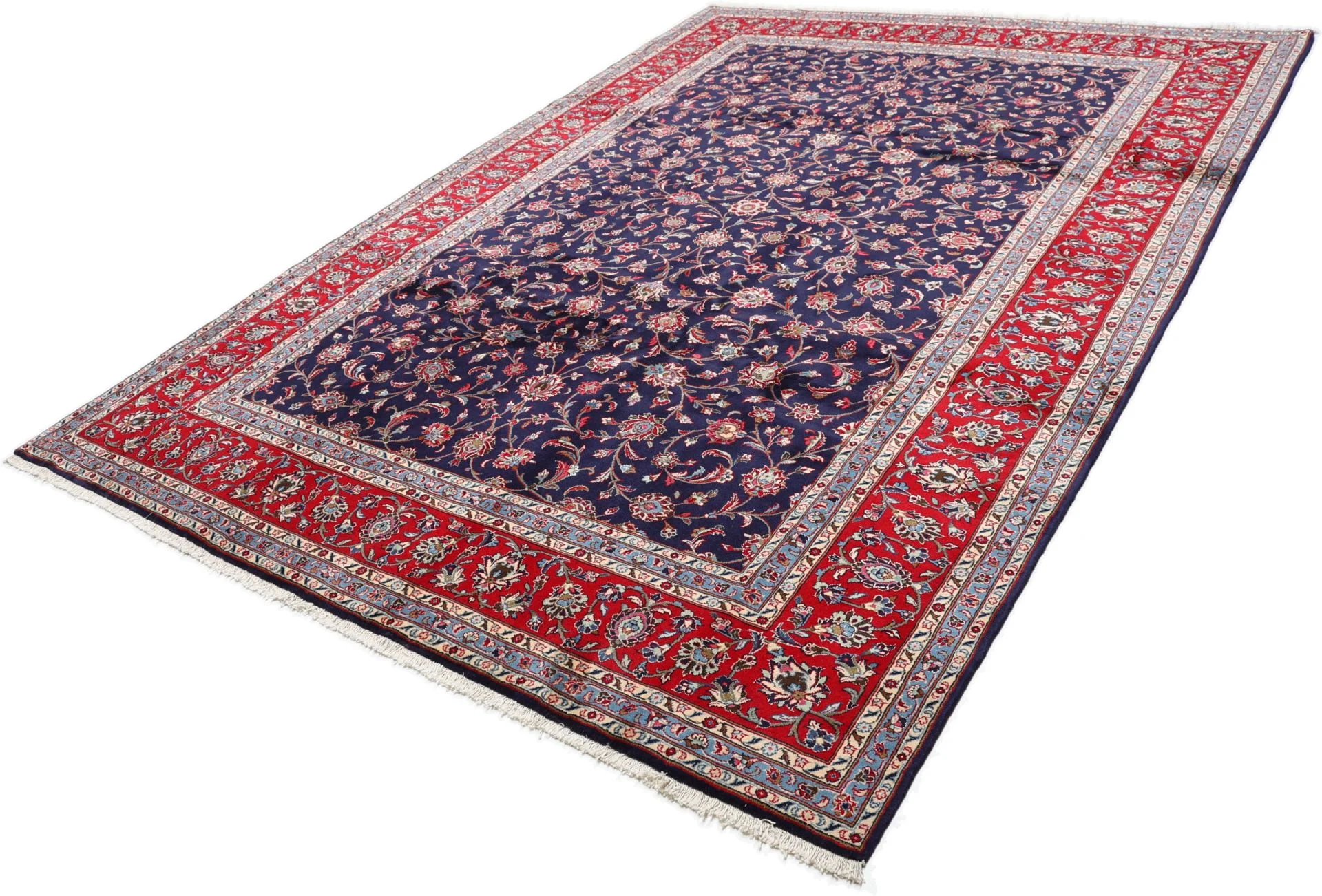 Wool Kashan Persian Rug 246 × 345 cm, hand-knotted - Image 3