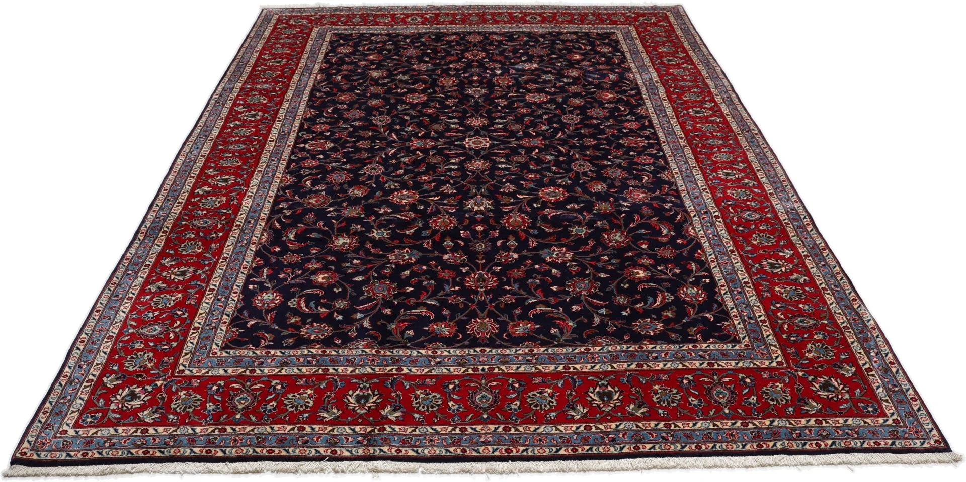Wool Kashan Persian Rug 246 × 345 cm, hand-knotted - Image 7