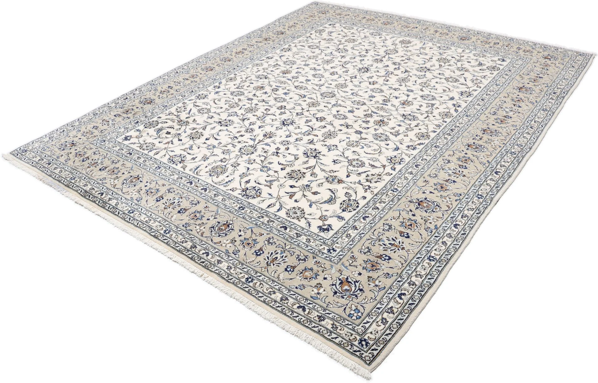 Hand-Knotted Kashan Persian Rug, 253 × 305 cm, Wool - Image 3