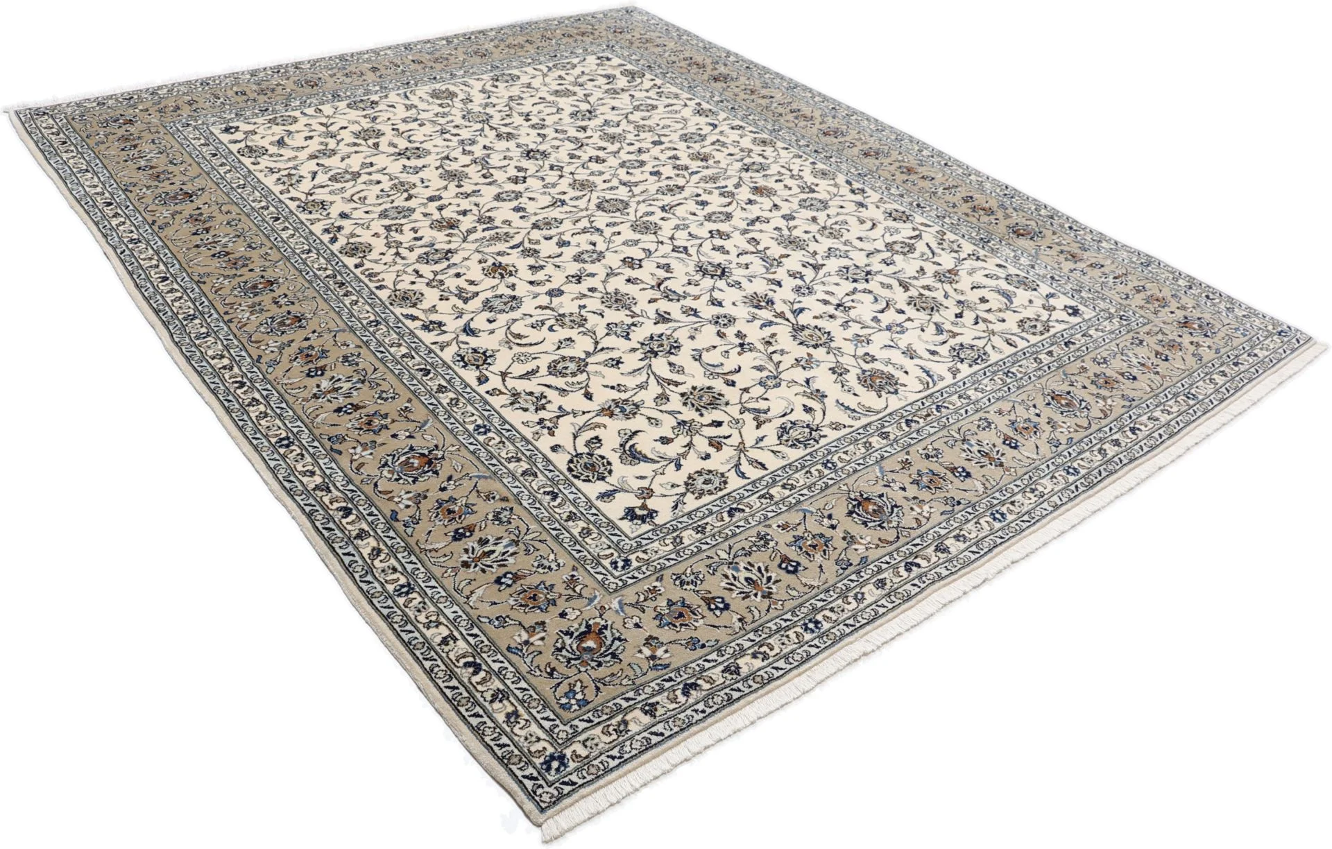 Hand-Knotted Kashan Persian Rug, 253 × 305 cm, Wool - Image 4