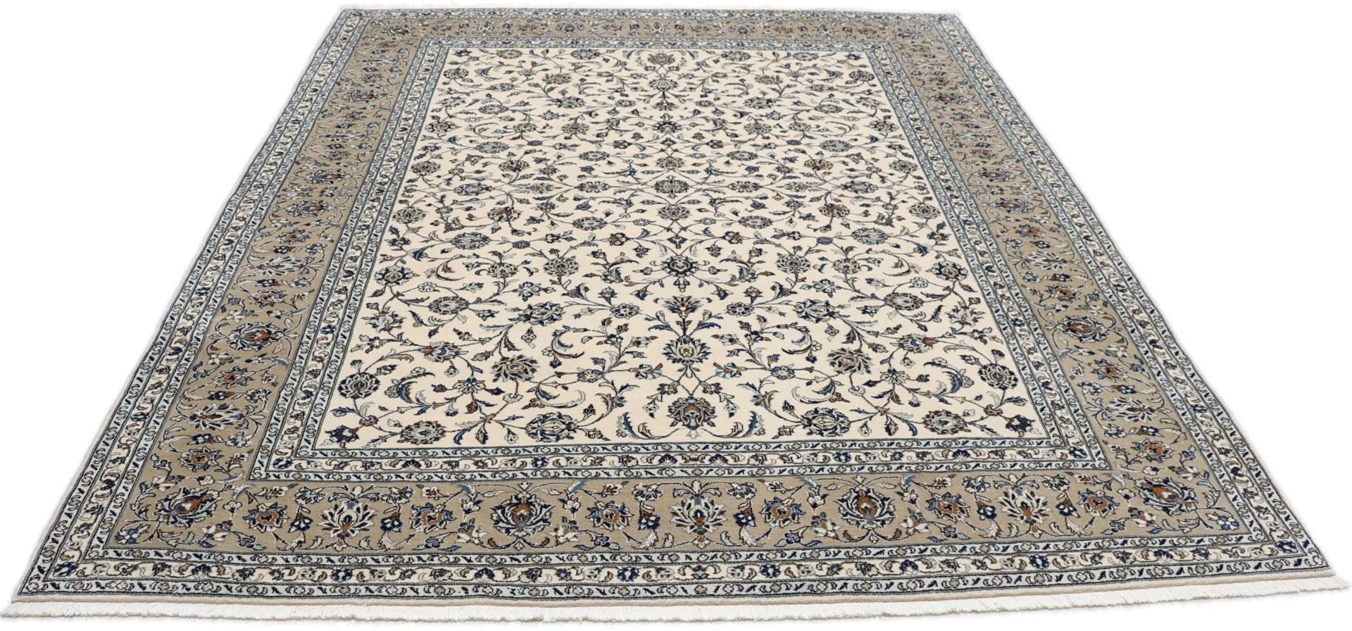 Hand-Knotted Kashan Persian Rug, 253 × 305 cm, Wool - Image 5
