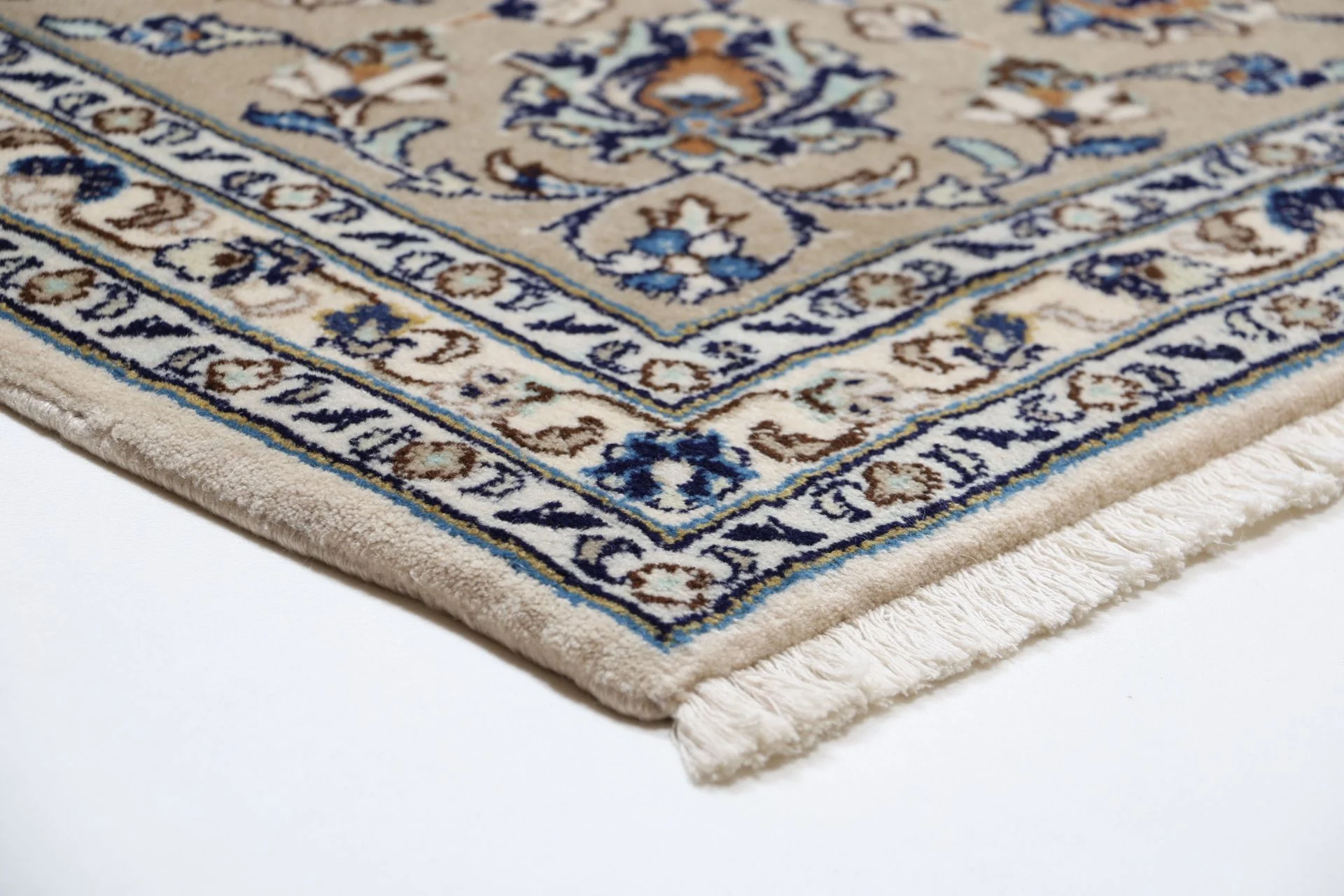 Hand-Knotted Kashan Persian Rug, 253 × 305 cm, Wool - Image 8