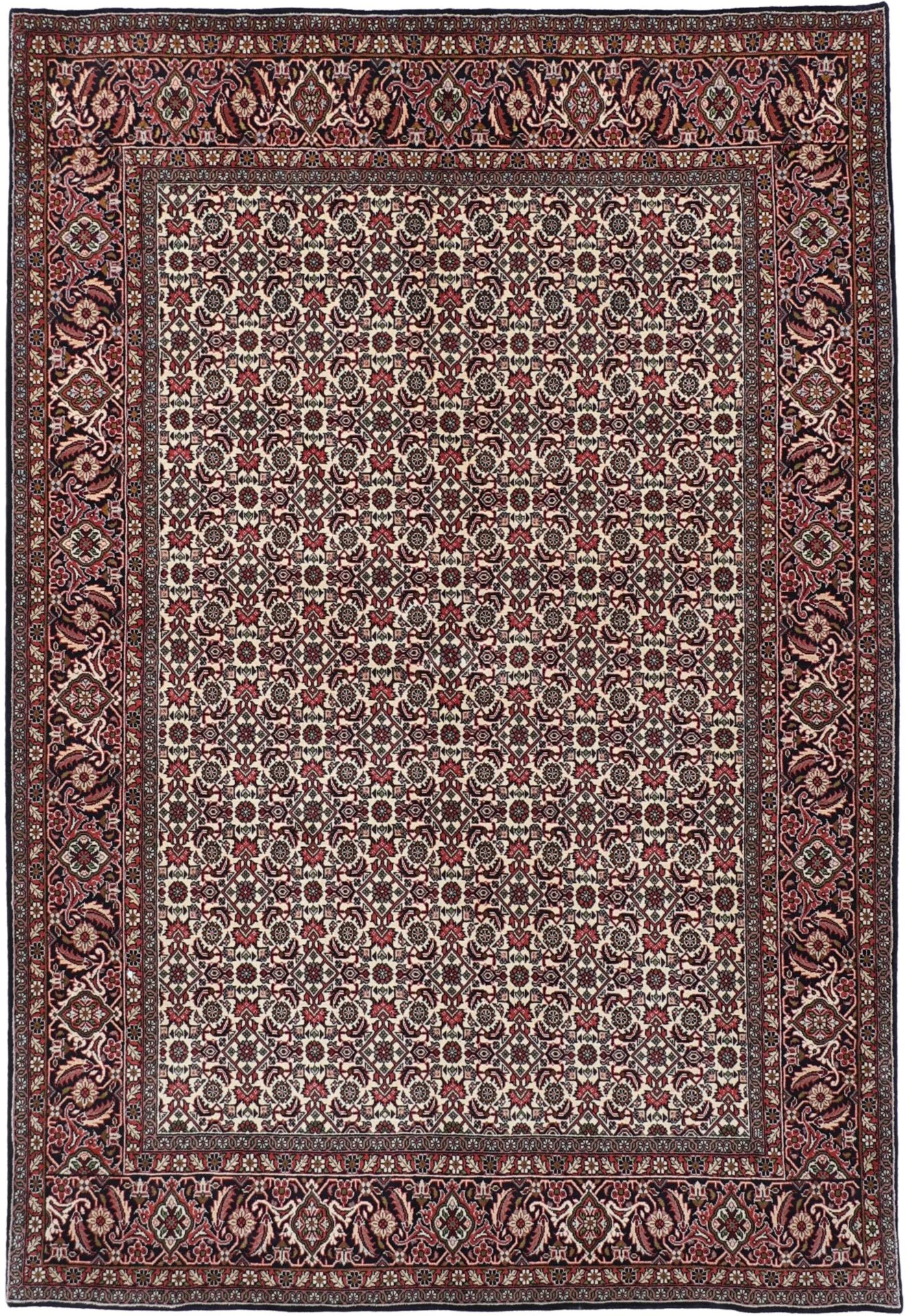 Bijar Persian Rug 167 × 243 cm in Wool, hand-knotted