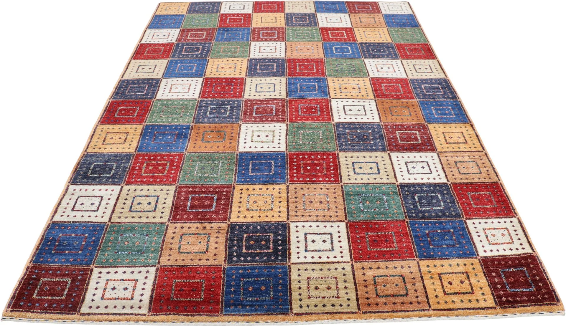 Alternative view of Loribaft Indian Rug 175 × 249 cm in Wool, hand-knotted
