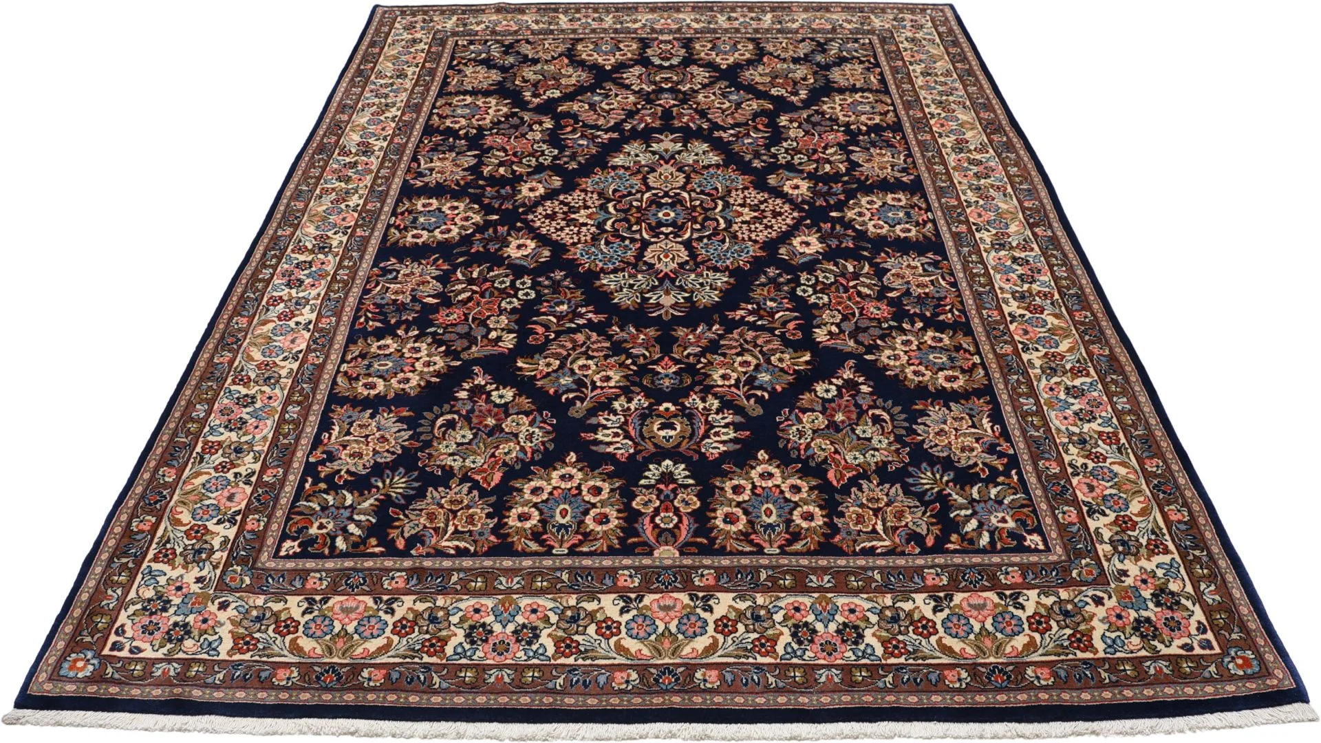 Sarouk Persian Rug 218 × 315 cm in Wool, hand-knotted - Image 7