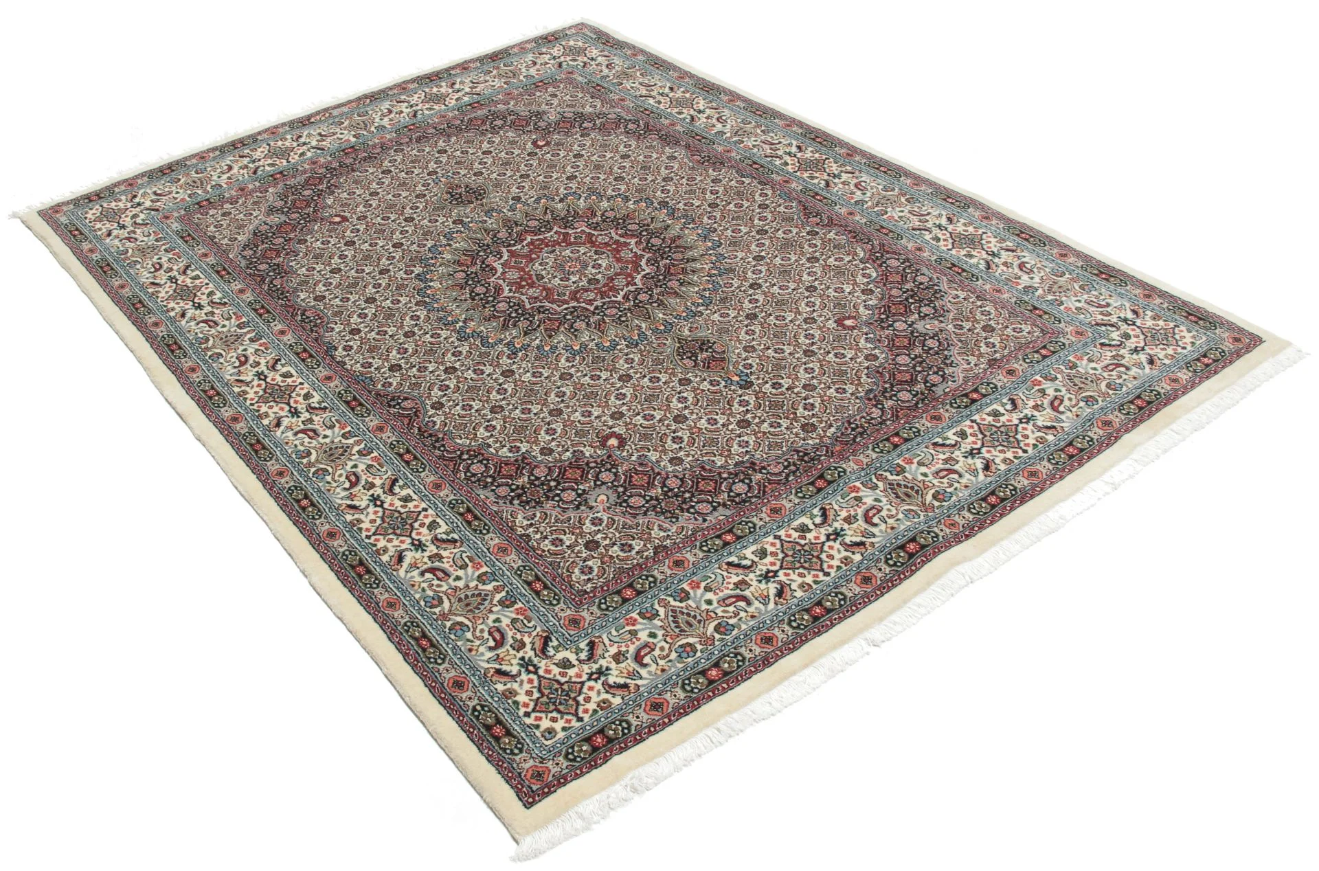 Alternative view of Moud Persian Rug 148 × 200 cm in Wool, hand-knotted