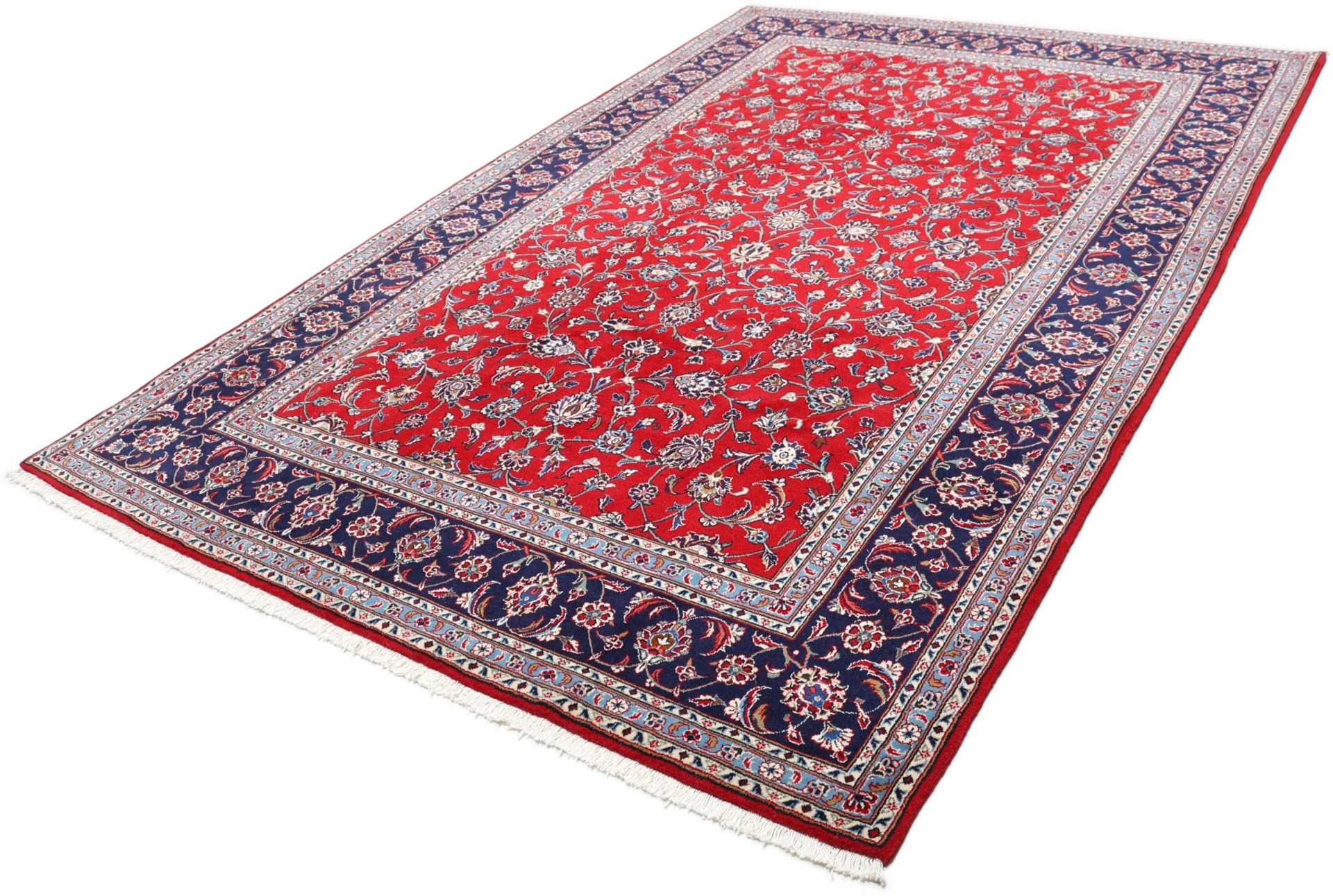 Wool Kashan Persian Rug 204 × 300 cm, hand-knotted - Image 3