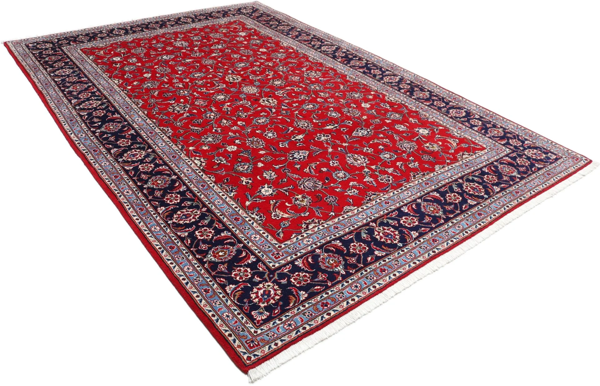 Wool Kashan Persian Rug 204 × 300 cm, hand-knotted - Image 4