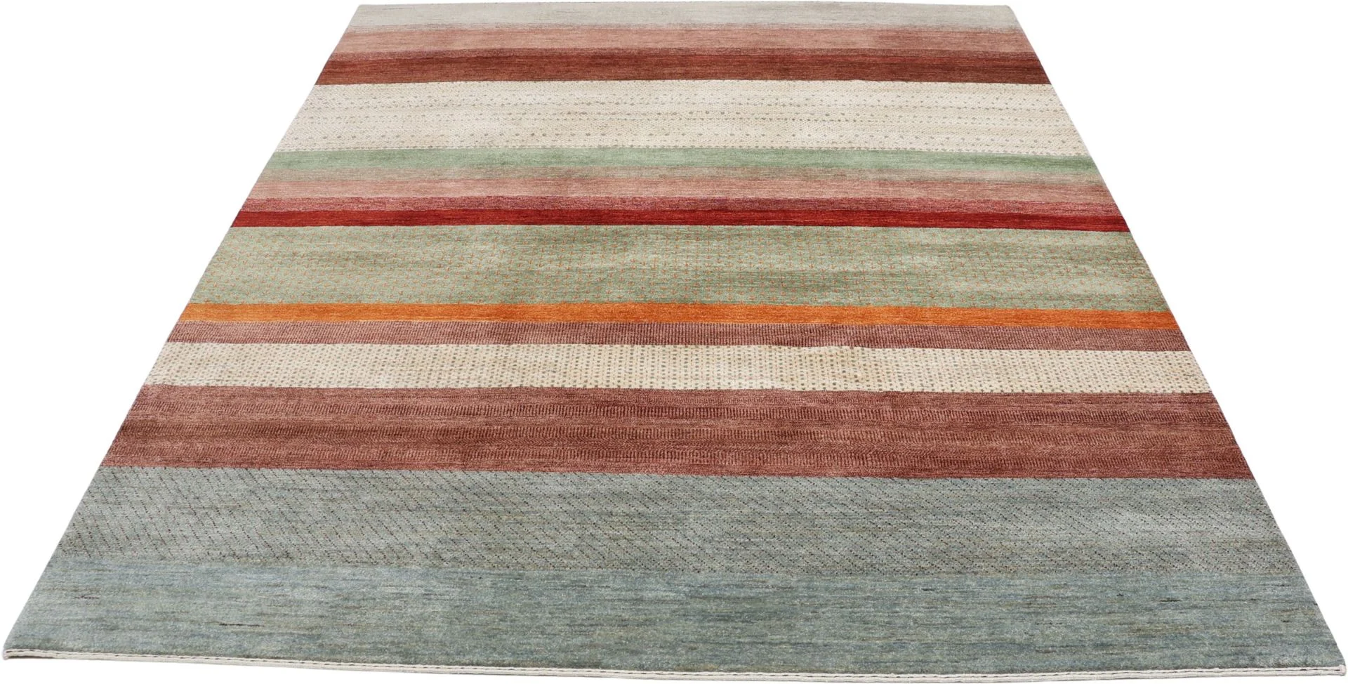 Alternative view of Loribaft Indian Rug 247 × 302 cm in Wool, hand-knotted