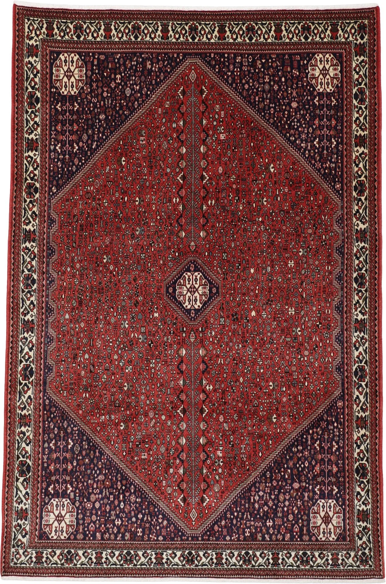 Wool Persian Rug 198 × 298 cm, hand-knotted