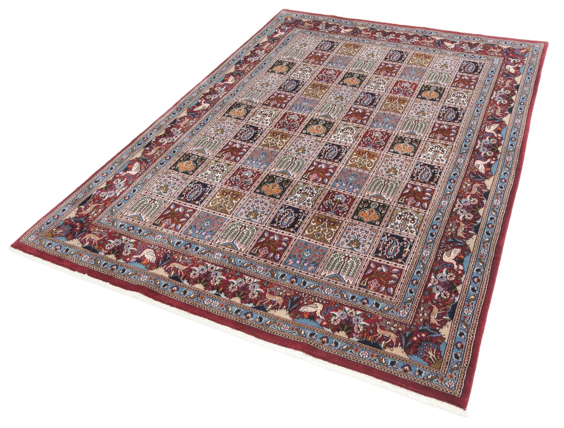 Alternative view of Hand-Knotted Moud Persian Rug, 165 × 243 cm, Wool