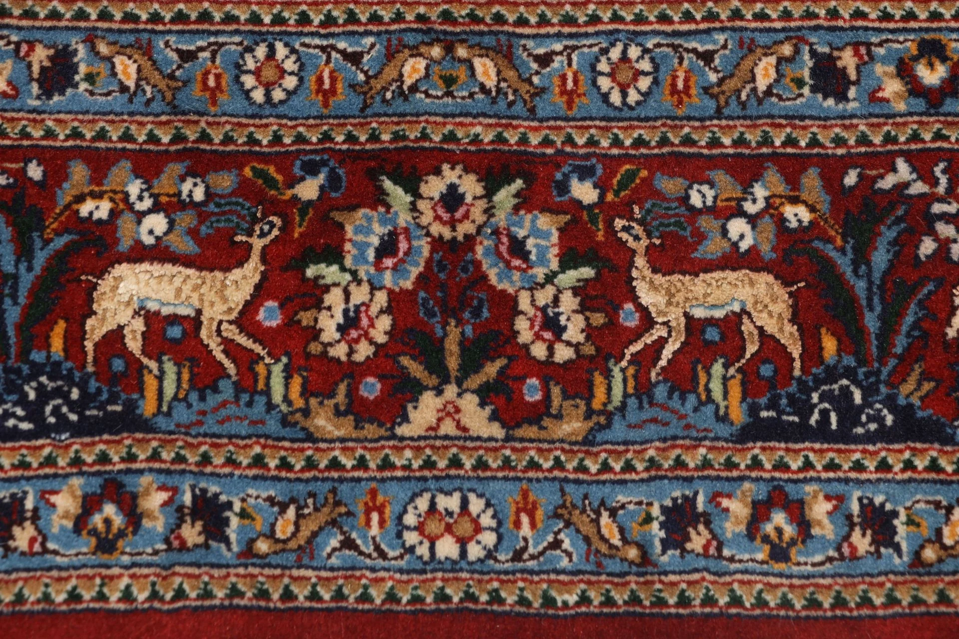 Hand-Knotted Moud Persian Rug, 165 × 250 cm, Wool - Image 8