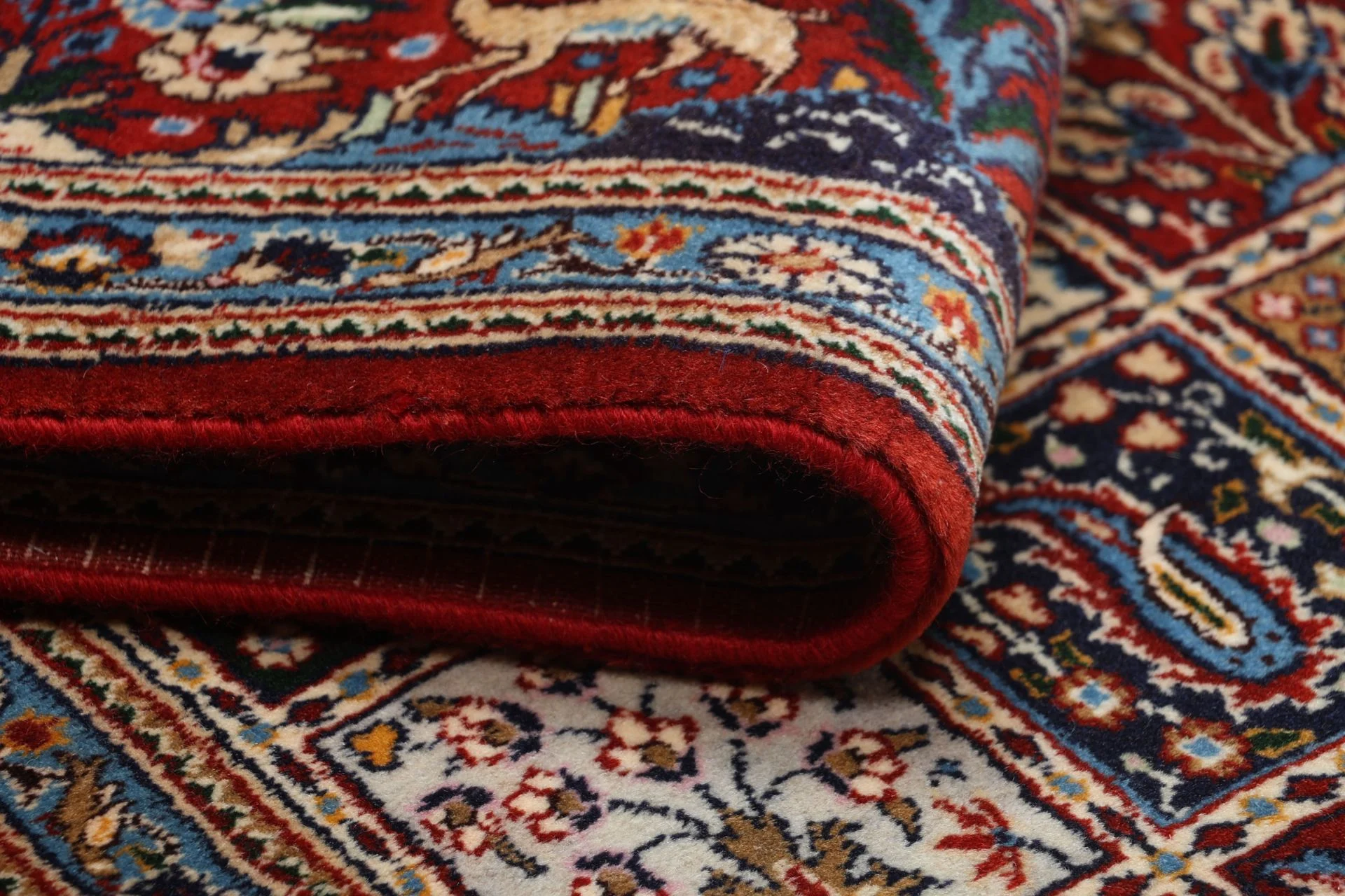 Hand-Knotted Moud Persian Rug, 165 × 250 cm, Wool - Image 10