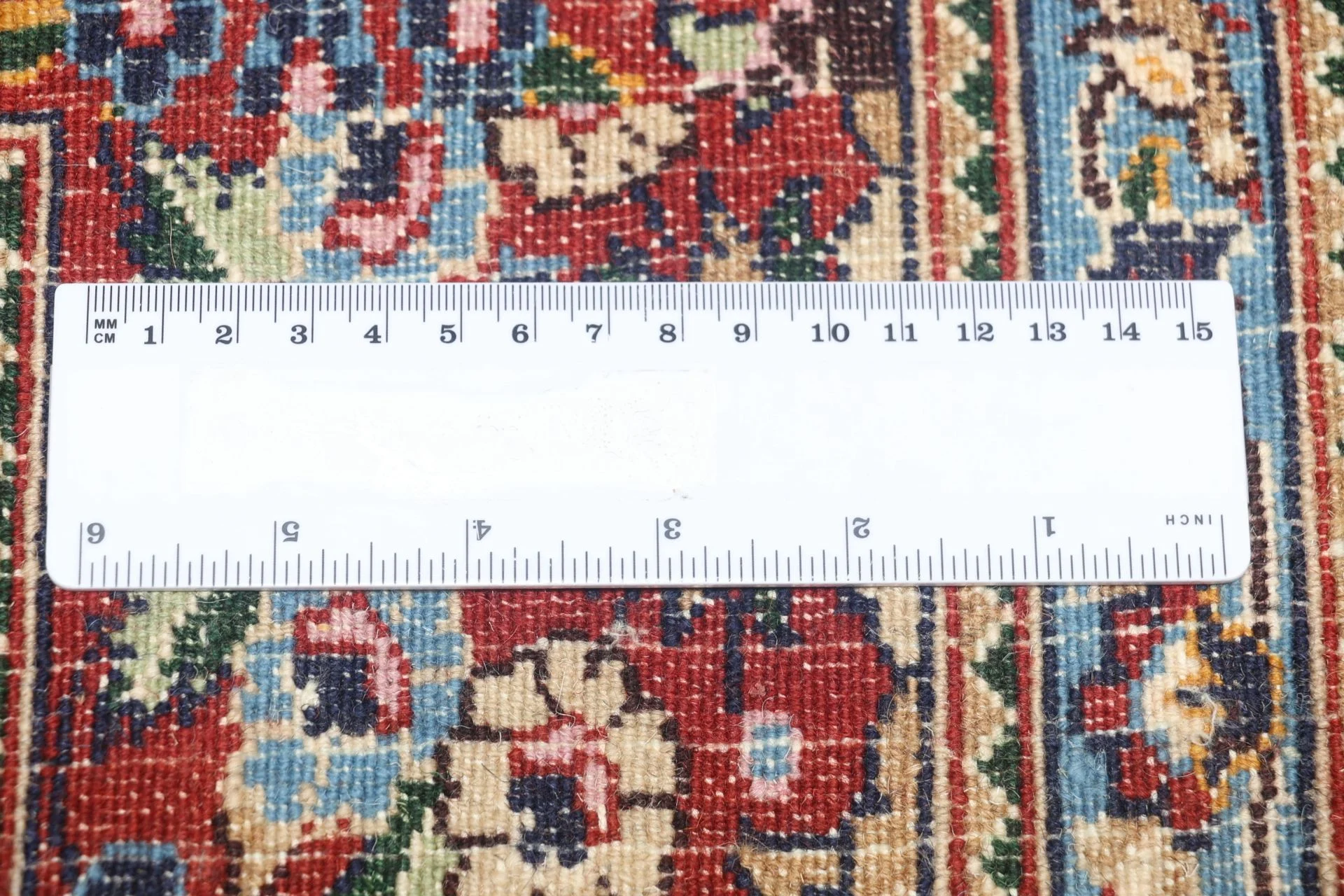 Hand-Knotted Moud Persian Rug, 165 × 250 cm, Wool - Image 11